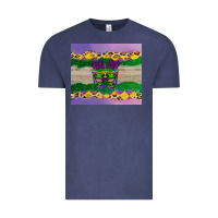 Vintage Denim mardi gras mask Vintage Tee - AdoDesignShop