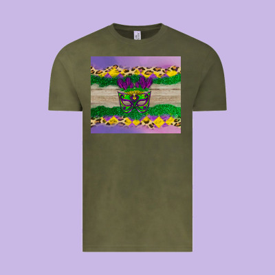 Mardi Gras Mask Vintage Tee Designed By Adodesignshop