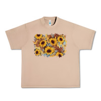 Burro sunflower glitter leather background Urban Heavy Tee - AdoDesignShop