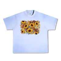 Grape Ice sunflower glitter leather background Urban Heavy Tee - AdoDesignShop