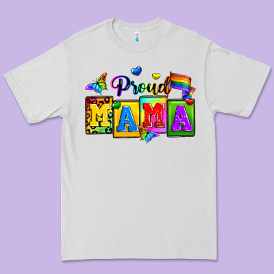 Proud Mama Premium Tee Designed By Zillion Design Studio