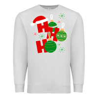 Dove Grey Christmas Ho Ho Ho Premium Sweatshirt - Bettercallsaul