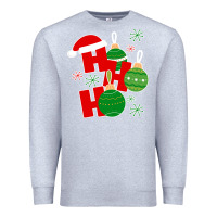 Heather Grey Christmas Ho Ho Ho Premium Sweatshirt - Bettercallsaul