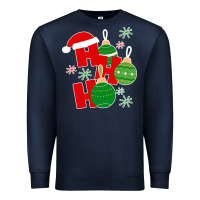 Navy Christmas Ho Ho Ho Premium Sweatshirt - Bettercallsaul