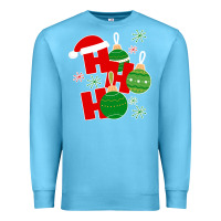 Ocean Blue Christmas Ho Ho Ho Premium Sweatshirt - Bettercallsaul