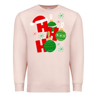Pale Pink Christmas Ho Ho Ho Premium Sweatshirt - Bettercallsaul