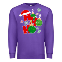 Purple Christmas Ho Ho Ho Premium Sweatshirt - Bettercallsaul