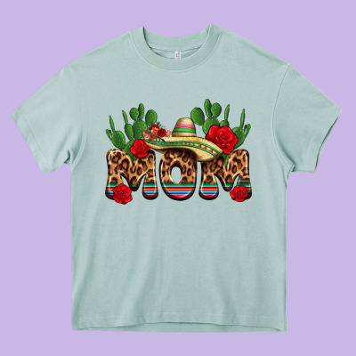 Mexican Mom Heavy Core Tee Designed By Texasbilliewilder