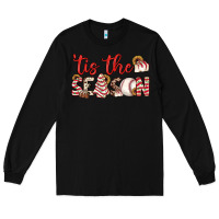 Black tis the season baseball little debbie tree cakes Long Sleeve Tee - JahusDesignShop