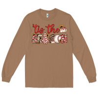 Toasted Coconut tis the season baseball little debbie tree cakes Long Sleeve Tee - JahusDesignShop