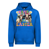 Cobalt Happy Easter Heifers Easter Day Urban Hoodie - CowGirlArtShop