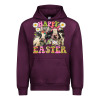 Mauve Wine Happy Easter Heifers Easter Day Urban Hoodie - CowGirlArtShop