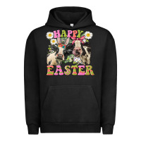 Pigment Black Happy Easter Heifers Easter Day Urban Hoodie - CowGirlArtShop
