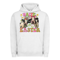 Pigment Lunar Rock Happy Easter Heifers Easter Day Urban Hoodie - CowGirlArtShop