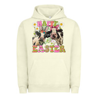 Pigment Pistachio Happy Easter Heifers Easter Day Urban Hoodie - CowGirlArtShop
