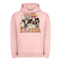 Pigment Salmon Happy Easter Heifers Easter Day Urban Hoodie - CowGirlArtShop