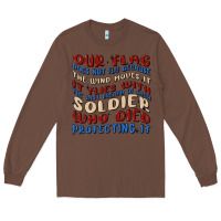 Chestnut our flag Long Sleeve Tee - MaliasSmallBusiness