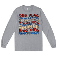 Heather Grey our flag Long Sleeve Tee - MaliasSmallBusiness