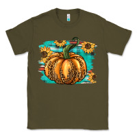 Army Green pumpkin western Classic Tee - BarkalooDesign