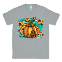 Heather Grey pumpkin western Classic Tee - BarkalooDesign