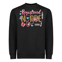 Black Registered Nurse Heavyweight Sweatshirt - LillyAllenDesigns