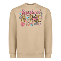 Mushroom Registered Nurse Heavyweight Sweatshirt - LillyAllenDesigns