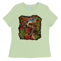Matcha valentine's day cowboy cactus rose Ladies Tee - RanaPortraitStore