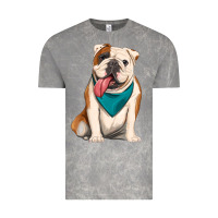 Cloud Rock english bulldog Vintage Tee - Artiststas