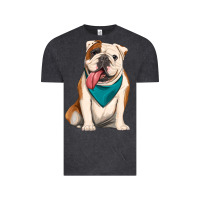 Vintage Black english bulldog Vintage Tee - Artiststas