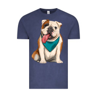 Vintage Denim english bulldog Vintage Tee - Artiststas
