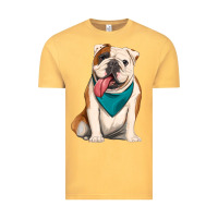 Vintage Mustard english bulldog Vintage Tee - Artiststas