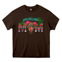 Chocolate Brown mexican mom with cactus Heavy Core Tee - texasbilliewilder