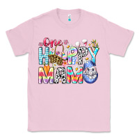 Bubblegum Pink One Happy Mama Easter Bunny Classic Tee - CowhideDigitalArt