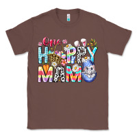 Chestnut One Happy Mama Easter Bunny Classic Tee - CowhideDigitalArt