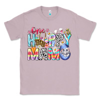 Lilac One Happy Mama Easter Bunny Classic Tee - CowhideDigitalArt