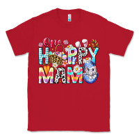 Red One Happy Mama Easter Bunny Classic Tee - CowhideDigitalArt