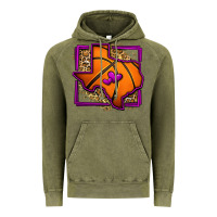 Vintage Olive leopard basketball texas map Vintage Hoodie - Jasminsmagicworld
