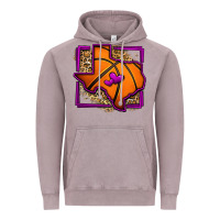 Vintage Zinc leopard basketball texas map Vintage Hoodie - Jasminsmagicworld