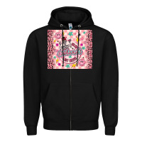 Black on my husbunds last nerve pink Zipper Hoodie - MaliasSmallBusiness