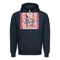 Navy on my husbunds last nerve pink Zipper Hoodie - MaliasSmallBusiness