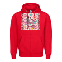 Red on my husbunds last nerve pink Zipper Hoodie - MaliasSmallBusiness