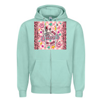 Seafoam on my husbunds last nerve pink Zipper Hoodie - MaliasSmallBusiness