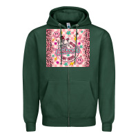 Sports Green on my husbunds last nerve pink Zipper Hoodie - MaliasSmallBusiness