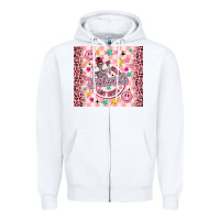White on my husbunds last nerve pink Zipper Hoodie - MaliasSmallBusiness
