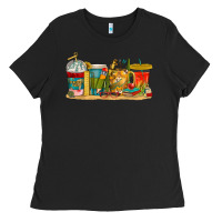 Black teacher fuel coffee cups Ladies Tee - texasbilliewilder