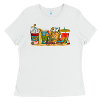 White teacher fuel coffee cups Ladies Tee - texasbilliewilder