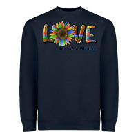 Navy love sunflower autism awareness Heavyweight Sweatshirt - BarkalooDesign