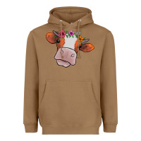 Toasted Coconut Cow With Flowers Heavyweight Hoodie - Bettercallsaul