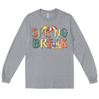 Heather Grey spring break Long Sleeve Tee - MaliasSmallBusiness