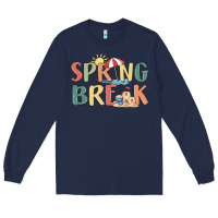 Navy spring break Long Sleeve Tee - MaliasSmallBusiness